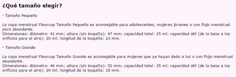 Tallas Fleurcup